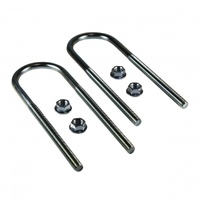 Differential U-Bolts 75mm ID, 14mm thread, 260mm Long with serrated nuts