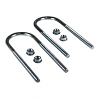 Differential U-Bolts 85mm ID, 14mm thread, 260mm Long with serrated nuts