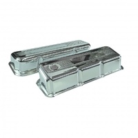 Valve Covers Ford Cleveland V8 302-351-400 Tall Chrome Steel Suit Roller Rockers