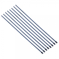 Exhaust Wrap Stainless Steel Locking Ties 200mm (8 Inch) Long Heavy Duty Qty 8