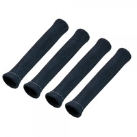 Spark Plug Heatshield Insulation Boot Black Set 4 Universal 1"Id bends to 90⁰