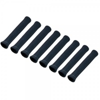 Spark Plug Heatshield Insulation Boot Black Set 8 Universal 1"Id bends to 90⁰