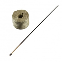 Exhaust Wrap 50mm(2") x 3mt(10ft) with Stainless Steel Lock Tie Rated 650⁰C