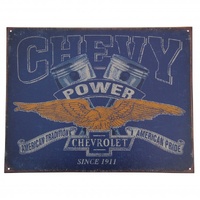Chevy Power American Tradition-Pride Metal Sign Reproduction 32cm x 41cm