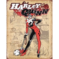 Harley Quinn Retro Metal Sign Reproduction 32cm x 41cm