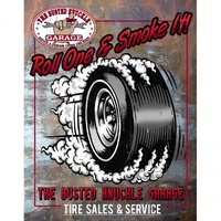 Roll One & Smoke It Metal Sign Reproduction 32cm x 41cm