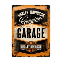 Harley Davidson Motorcycles Garage 3D Metal Reproduction Sign 30cm x 40cm