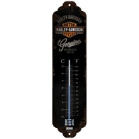 Thermometer Harley Davidson Genuine Black C⁰+F⁰ 6.5cm x 28cm In Hang Sell
