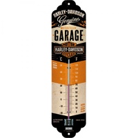 Thermometer Harley Davidson Garage C⁰+F⁰ 6.5cm x 28cm In Hang Sell