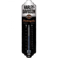 Thermometer Harley Davidson Motorcycles C⁰+F⁰ 6.5cm x 28cm In Hang Sell