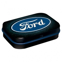 MintBox: Ford Blue Shine Size:4x6 x1.6cm sugar free mints 34gm