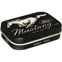 MintBox: Ford Mustang Black Size:4x6 x1.6cm sugar free mints 34gm