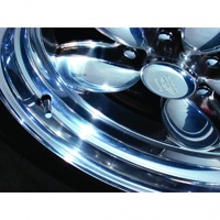 Chrome Hex Tyre Valve Stem Caps Set of 4 Universal
