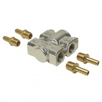 Derale Billet Style Aluminum Fluid Control Thermostat with 3/8" NPT ports 13011