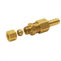 Derale Universal 3/8" Trans Cooler Line to 3/8" Hose Barb Comp Fitting 13032