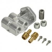 Derale Single Side Ports 3/8" NPT Filter Mount with 3/4"-16 Filter Threads 13049