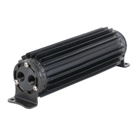 Aluminum Black Heat Sink Fluid Cooler 10-1/4" x 3". 3/8" Npt Inlet Derale 13279