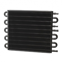 Derale Tube + Fin Fluid Cooler Dual 6+4 Pass 16-15/16"x12-5/8"x3/4" 13302