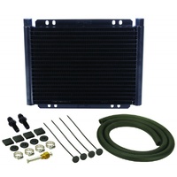 Derale Transmission 18 Row Plate & Fin Cooler Kit Inverted Flare Inlets 13523