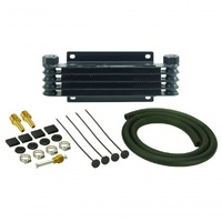 Derale Transmission 5 Row Plate & Fin 10-1/8"x3"x1-1/4" Cooler Kit 13611