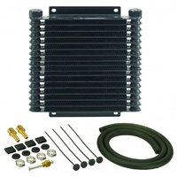Derale Transmission 17 Row Plate & Fin 10-1/8"x3"x1-1/4" Cooler Kit 13614