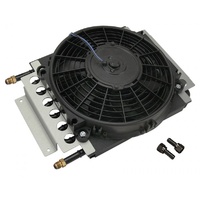 Derale Electra-Cool Fluid Cooler Single 8 Pass 15-3/4"x11-1/2"x4" -6AN 13720