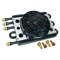 Derale Econo-Cool Fluid Cooler Dual 4+2 Pass 13-15/16"x7-5/8"x5" 15230