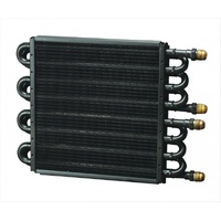 Derale 8 & 8 Dual Pass Fluid Cooler 13-15/16"x10-1/2"x1-3/4" -8AN 15301