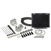 Derale 6 Pass Engine Cooler + Universal Oil Filter Relocation Kit 15451
