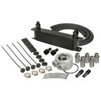 Derale Stack Plate 10 Row Engine Cooler Kit inc Universal Sandwich Adapter 15602