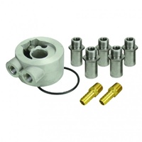 Derale Thermostatic Universal Engine Sandwich Adaptor 5 Thread Sizes 15702