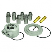 Derale Thermostatic Universal Engine Sandwich Adaptor 5 Thread Sizes 15782