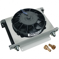 Derale Hyper-Cool Fluid Cooler 25 Row 13"x10"x5-5/8" 8" Fan 15860