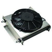 Derale Hyper-Cool Extreme Cooler 40 Row 13"x14-7/8"x5-5/8" 10" Fan 15870