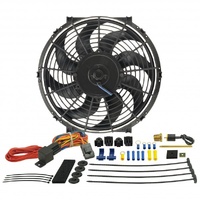 Derale 12" Tornado Reversible 880Cfm Electric Fan with 180⁰F Thermostat 16012
