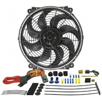 Derale 14" Tornado Reversible 1350Cfm Electric Fan with 180⁰F Thermostat 16014