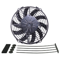Derale 9" High Output Curved Blade Fan 625Cfm IP68 Waterproof/Dustproof 16109