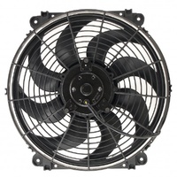 Derale 14" Tornado Electric Reversible Puller Fan with Mount Kit 1350Cfm 16624