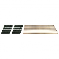 Derale Electric Fan Metal Rod Mounting Kit with Pads 16743