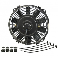 Derale 8" Straight Blade Reversible 350Cfm Electric Fan with Mount Kit 16908
