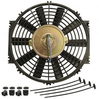 Derale 10" Straight Blade Reversible 625Cfm Electric Fan with Mount Kit 16910