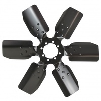 Derale Standard Rotation Fan Clutch Fan Black 17 Inch 8 Hole Centre Hub 17117