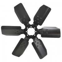 Derale Standard Rotation Fan Clutch Fan Black 19 Inch 8 Hole Centre Hub 17119