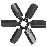 Derale Standard Rotation Fan Clutch Fan Black 20 Inch 8 Hole Centre Hub 17120