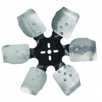Derale Standard Rotation Rigid Steel/Alloy 6 Blade Race Fan Black 15 Inch 17515