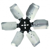 Derale Standard Rotation Rigid Steel/Alloy 6 Blade Race Fan Black 18 Inch 17518