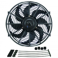 Derale Dyno-Cool 14" Curved Blade Electric Puller (Reversible) Fan 1230cfm 18914