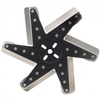 Derale High Performance Flex Fan 13 Inch Stainless Blade Black Hub 19113