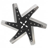 Derale High Performance Flex Fan 15 Inch Stainless Blade Black Hub 19115