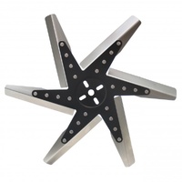 Derale High Performance Flex Fan 18 Inch Stainless Blade Black Hub 19118